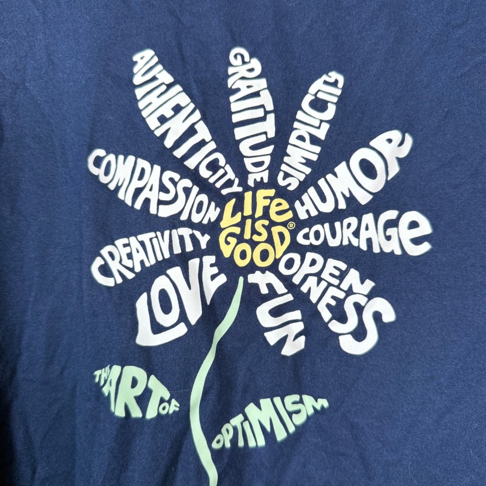 Life is Good Sleep Daisy Short Sleeve Tee Medium Soft - Picture 5 of 8